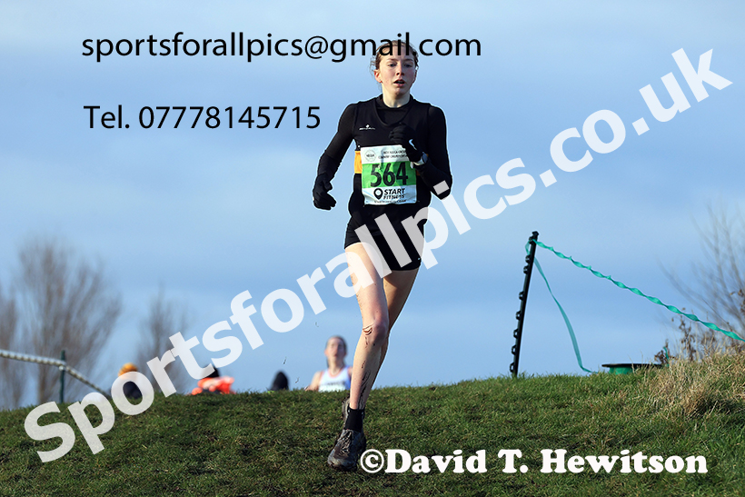Womens under-17s and under-20s 2024 NECAA Cross Country Champs., Temple Park, South Shields. Photo: David T. Hewitson/Sports for All Pics